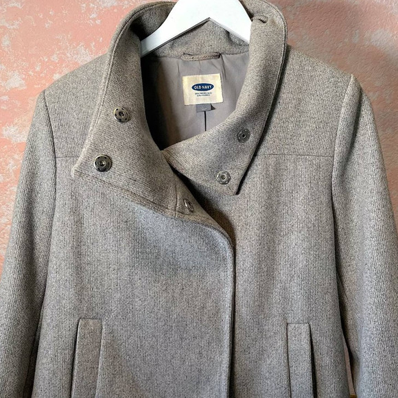 Old Navy Funnel Neck Wool Jacket - Picture 3 of 4